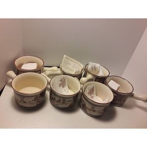 Watkins Almanac Soup Bowl Mugs with Handle 12 oz